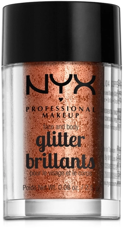 NYX Professional Makeup Face & Body Glitter Face & Body Glitter - фото N1