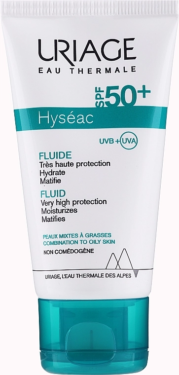 Uriage Сонцезахисний лосьйон SPF 50 Hyseac SPF 50 Fluid - фото N1