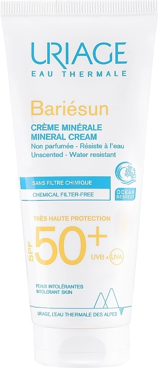 Uriage Бар'єсан сонцезахисний мінеральний крем SPF 50+ Suncare product - фото N1