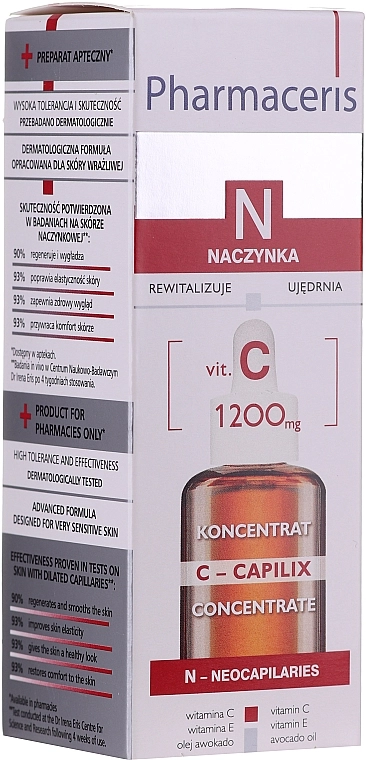 Pharmaceris Ночная сыворотка для лица с витамином С N Serum with Vit. C 1200mg Strengtening and Smoothing - фото N1