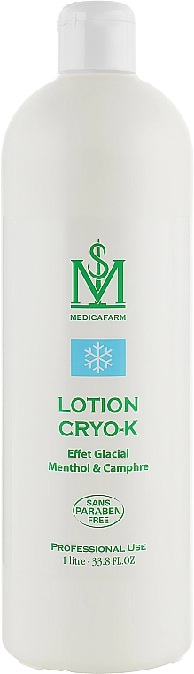 Medicafarm Лосьон с ментолом и камфорой КРИО-К "Замораживающий эффект" Body Care Lotion Cryo-K Menthol&Camphre - фото N1