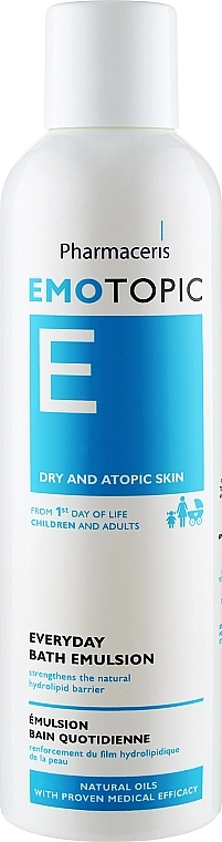 Pharmaceris Эмульсия для сухой и склонной к атопии кожи E Emotopic Everyday Bath Emulsion - фото N4