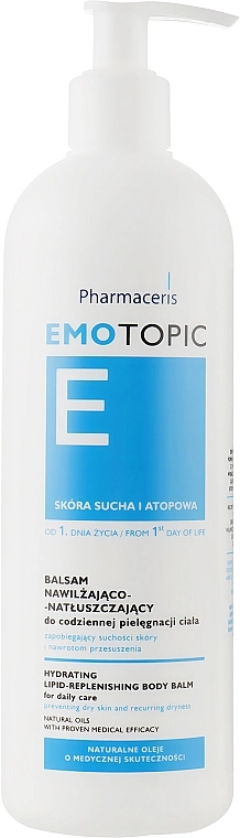 Pharmaceris Зволожуючий бальзам для сухої, схильної до атопічного дерматиту шкіри E Emotopic Hydrating Lipid-Replenishing Body Balm - фото N5