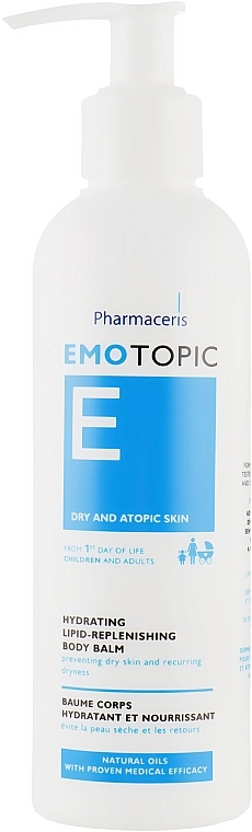 Pharmaceris Зволожуючий бальзам для сухої, схильної до атопічного дерматиту шкіри E Emotopic Hydrating Lipid-Replenishing Body Balm - фото N2