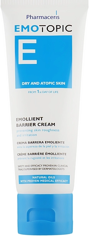 Pharmaceris Пом'якшуючий крем для обличчя і тіла, для сухої, схильної до атопічного дерматиту шкіри E Emotopic Emollient Barrier Cream - фото N2
