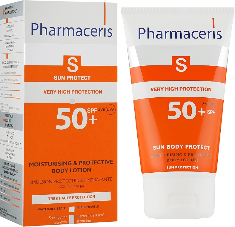 Pharmaceris Гидролипидный защитный бальзам для тела S Sun Body Protect SPF50+ - фото N1