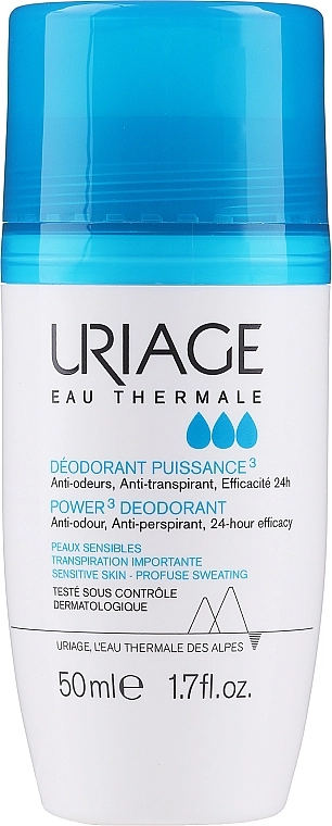 Uriage Шариковый дезодорант тройного действия Power 3 Deodorant - фото N1