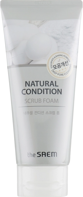 The Saem Пінка-скраб для вмивання очищаюча Natural Condition Cleansing Scrub Deep Pore Cleansing - фото N3