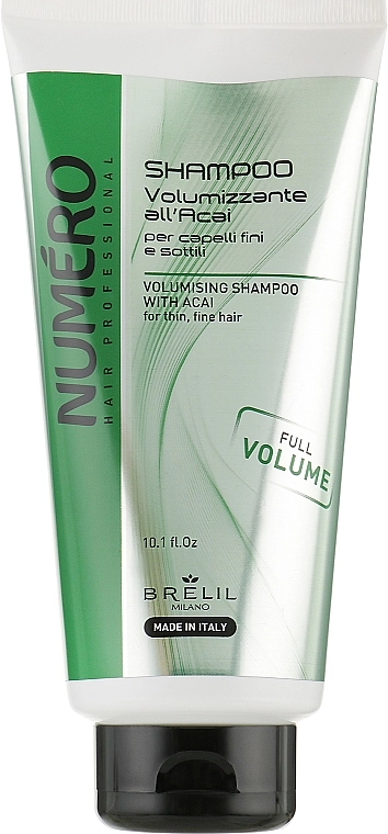 Brelil Шампунь для надання об'єму з екстрактом асаї Numero Volumising Shampoo - фото N1