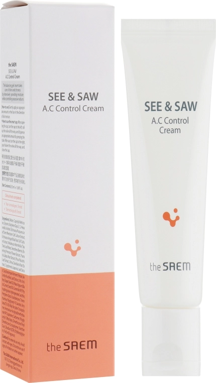 The Saem Крем для контролю чистоти і жирності шкіри See & Saw AC Control Cream - фото N1