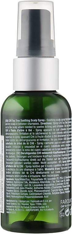 CHI Успокаивающий спрей с маслом чайного дерева Tea Tree Oil Soothing Scalp Spray - фото N2