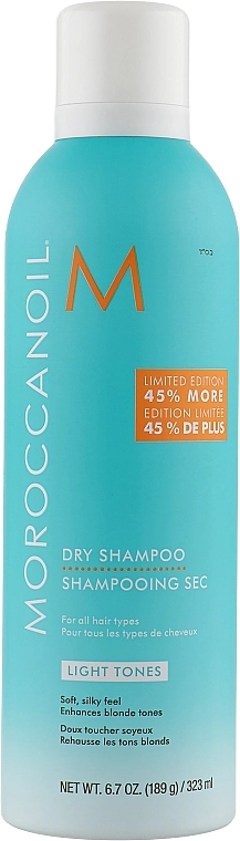 Moroccanoil Сухой шампунь для светлых волос Dry Shampoo Light Tones - фото N5