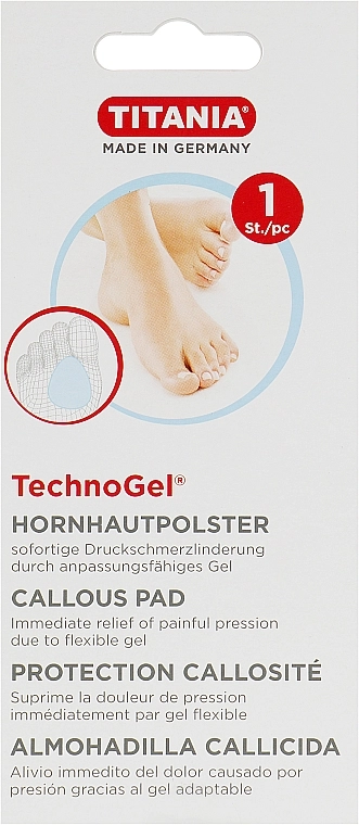 Titania Прокладка з техногеля для захисту ступнів ніг, 1 шт. - фото N1