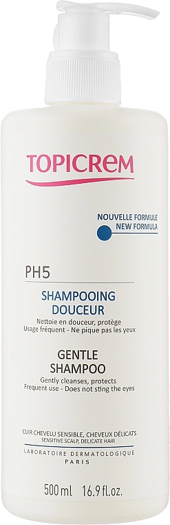 Topicrem Шампунь рН5 з екстрактом бавовни для всіх типів волосся Essentials PH5 Gentle Milk Shampoo - фото N1