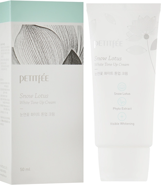 PETITFEE & KOELF Увлажняющий и осветляющий крем для лица Snow Lotus White Tone Up Cream - фото N1