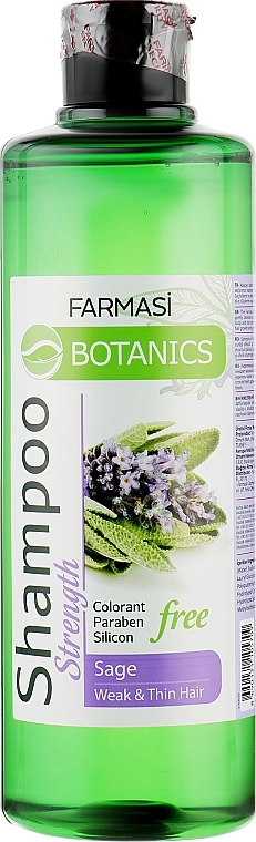 Farmasi Зміцнюючий шампунь з екстрактом шавлії Botanics Shampoo With Sage - фото N1