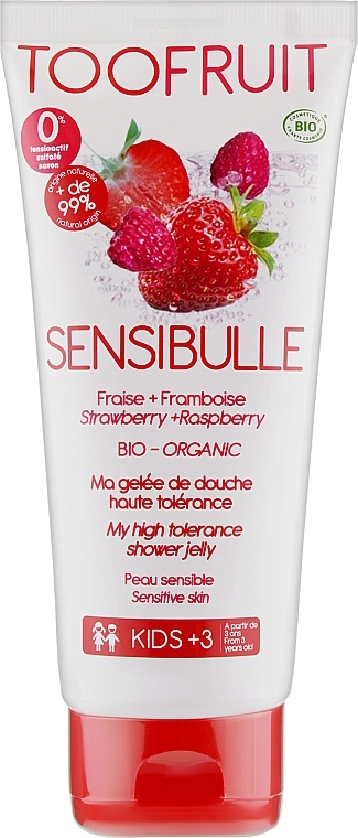 TOOFRUIT Гель для душа "Клубника & Малина" Sensibulle Raspberry Strawberry Shower Jelly - фото N2