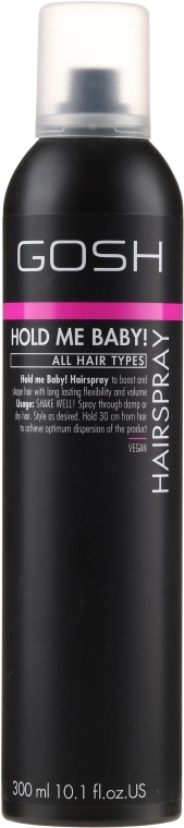 Gosh Copenhagen Лак для волос сильной фиксации Hold me Baby! Hairspray - фото N1