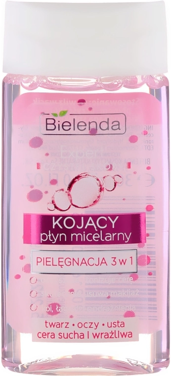 Bielenda Заспокійлива міцелярна рідина 3в1 для вмивання і зняття макіяжу Expert Micellar - фото N3