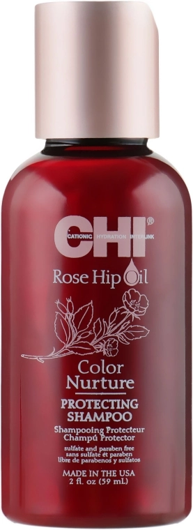 CHI Шампунь для фарбованого волосся Rose Hip Oil Color Nurture Protecting Shampoo - фото N1