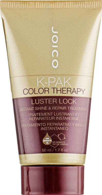 Маска «Сяйво Кольору» для пошкодженого фарбованого волосся - Joico K-Pak CT Luster Lock, 50ml - фото N1
