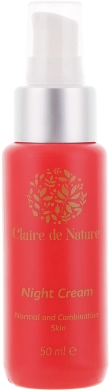 Claire de Nature Ночной крем для нормальной и комбинированной кожи Night Cream For Normal And Combination Skin - фото N1