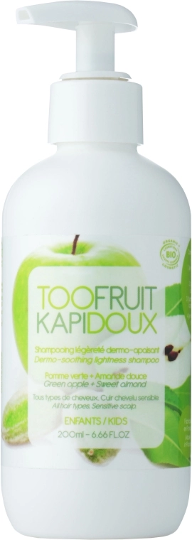 TOOFRUIT Зволожувальний легкий шампунь "Яблуко-мигдаль" Kapidoux Dermo-soothing Lightness Shampoo (пробник) - фото N2