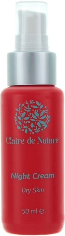 Claire de Nature Нічний крем для сухої шкіри Night Cream For Dry Skin - фото N1