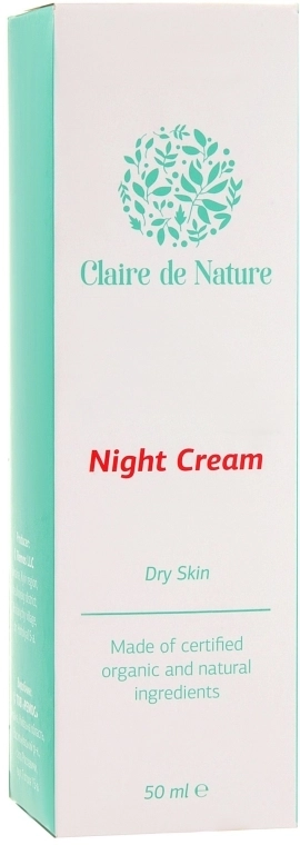 Claire de Nature Нічний крем для сухої шкіри Night Cream For Dry Skin - фото N3