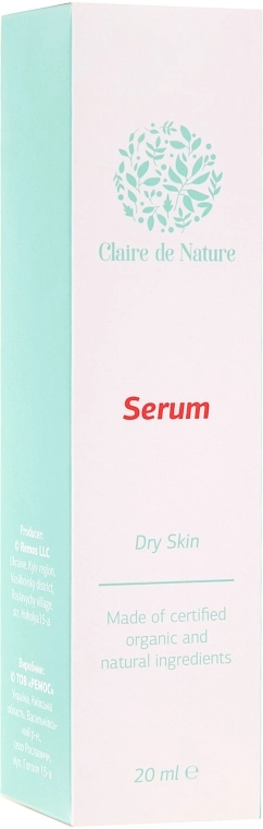 Claire de Nature Сироватка для обличчя для сухої шкіри Serum For Dry Skin - фото N3