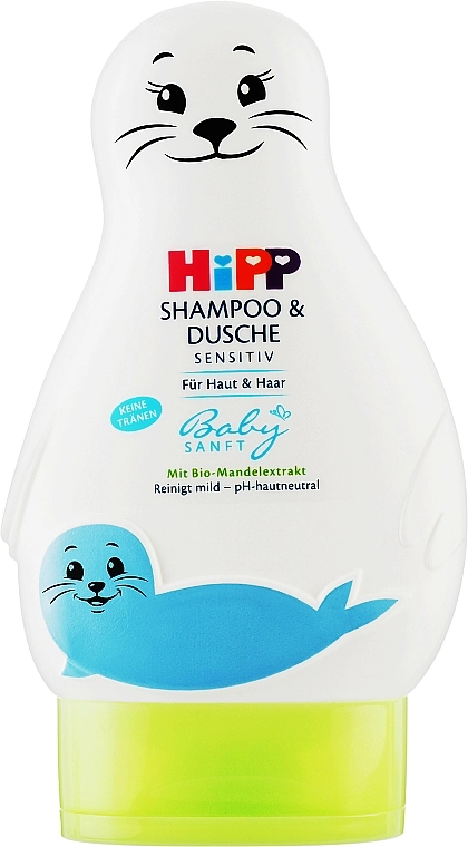 HIPP Дитячий шампунь і гель для купання BabySanft Shampoo - фото N1