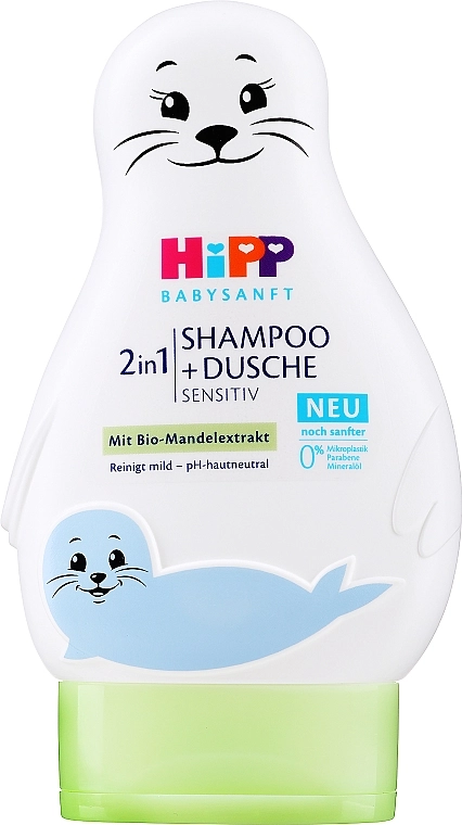 HIPP Дитячий шампунь і гель для купання BabySanft Shampoo - фото N3