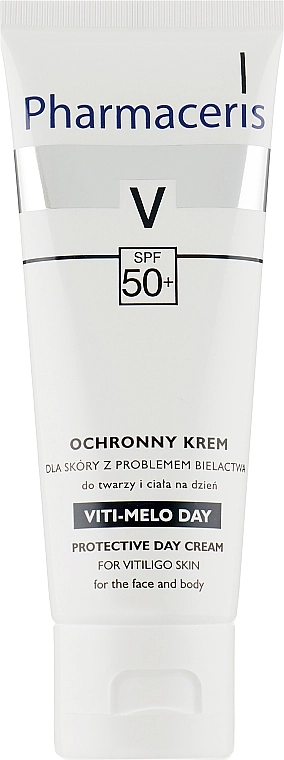 Pharmaceris Захисний денний крем для обличчя і тіла для шкіри з вітіліго V Protective Day Cream for Vitiligo Skin SPF 50+ - фото N2