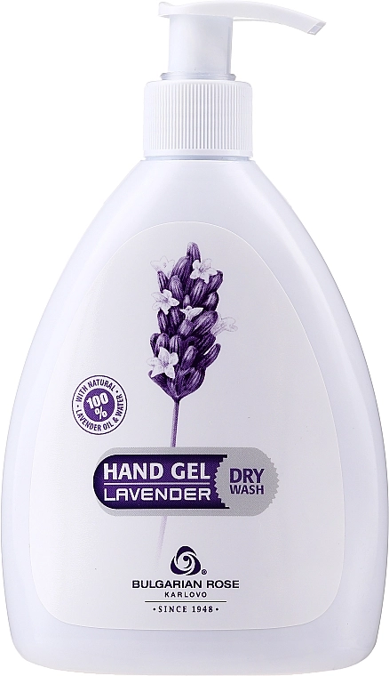 Bulgarian Rose Гель для рук "Лаванда" сухе очищення Bulgarska Rosa Hand Gel Dry Wash Lavender - фото N3