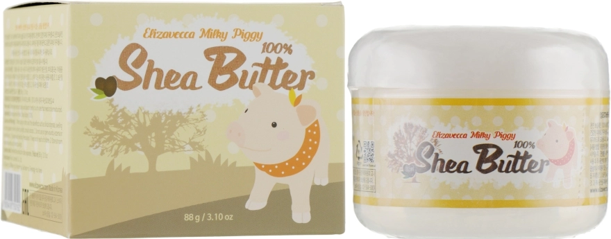 Elizavecca Універсальний крем-бальзам із маслом ши Face Care Milky Piggy Shea Butter 100% - фото N1