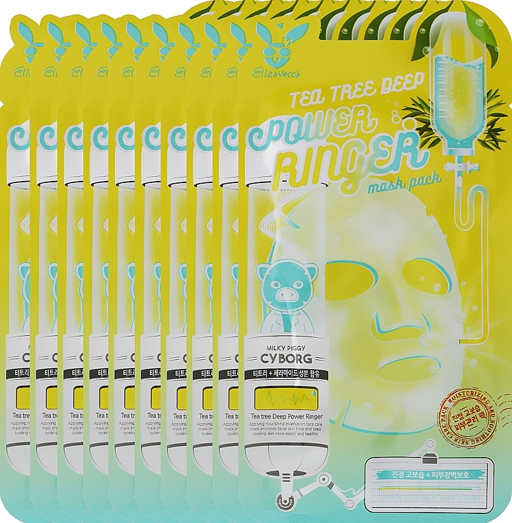 Elizavecca Маска для проблемної шкіри Face Care Tea Tree Deep Power Ringer Mask Pack - фото N3