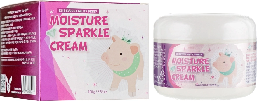 Elizavecca Крем увлажняющий с эффектом сияния Face Care Milky Piggy Moisture Sparkle Cream - фото N1