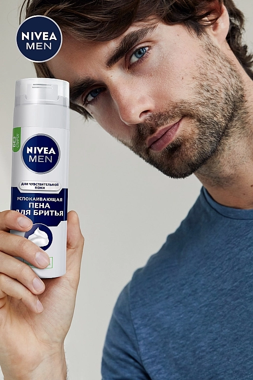Nivea Піна для гоління заспокійлива для чутливої шкіри MEN Active Comfort System Shaving Foam - фото N3