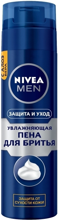 Nivea Пена для бритья увлажняющая "Защита и уход" MEN Protect & Care Protecting Shaving Foam - фото N1