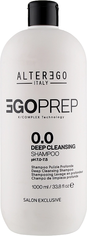 Alter Ego Глубоко очищающий шампунь для волос Egoliss Egoprep 0.0 Deep Cleansing Shampo - фото N1