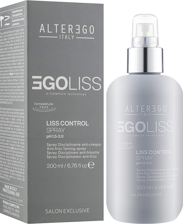 Alter Ego Розгладжувальний захисний термоактивний спрей Egoliss Liss Control Spray - фото N2