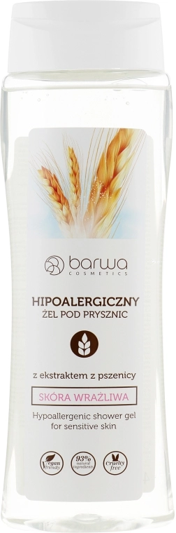 Barwa Гипоаллергенный гель для душа с экстрактом пшеницы Natural Hypoallergenic Shower Gel - фото N1