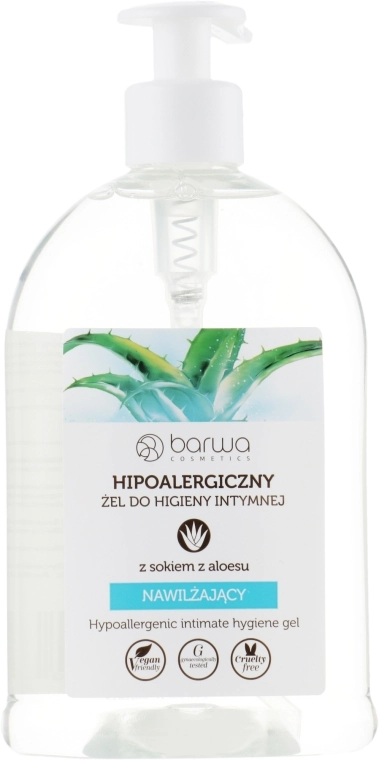 Barwa Гіпоалергенне мило для інтимної гігієни "Алое Вера" Natural Hypoallergenic Intime Gel - фото N1