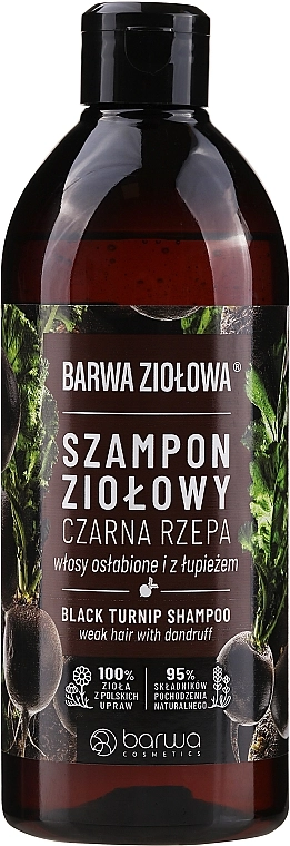 Barwa Шампунь для ослабленных волос с экстрактом черной репы Herbal Black Turnip Shampoo - фото N1