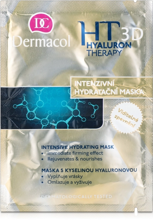 Dermacol Маска для обличчя, заповнення зморшок Hyaluron Therapy 3D Intensive Hydrating Mask - фото N1