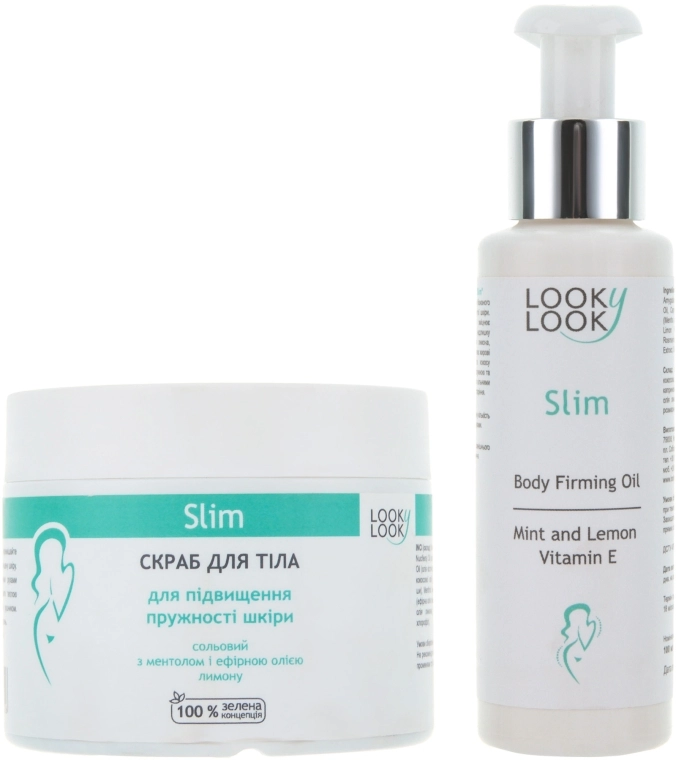 Looky Look Набор "Slim" (scrub/400ml + oil/100ml) - фото N1