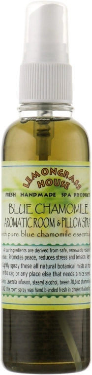 Lemongrass House Ароматический спрей для дома "Голубая ромашка" Blue Chamomile Aromaticroom Spray - фото N1