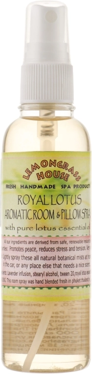 Lemongrass House Ароматичний спрей для дому "Королівський лотос" Royal Lotus Aromaticroom Spray - фото N1