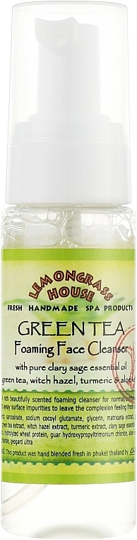 Lemongrass House Пінка для вмивання "Зелений чай" Green Tea Foaming Face Cleanser - фото N1