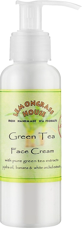 Lemongrass House Крем для обличчя "Зелений чай" з дозатором Green Tea Face Cream - фото N1